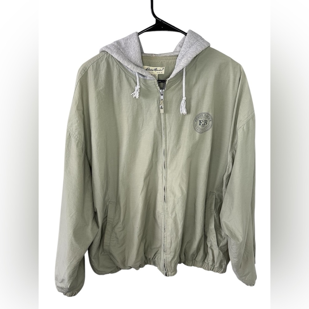 Eddie Bauer Men's Sage Green Windbreaker